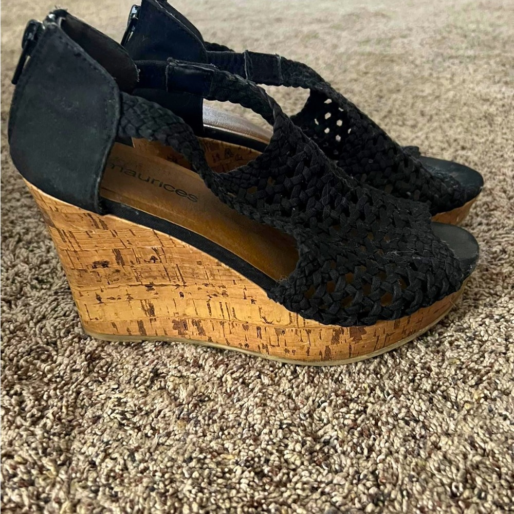 Maurices Wedges- canvas crocheted looking tops- super cute!!